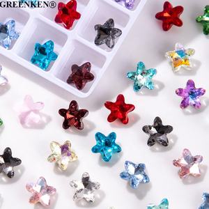 50 Uds bolsa estrella de mar Fondo puntiagudo dijes de <span class=keywords><strong>uñas</strong></span> en forma única 3D diamante Nail Art accesorios cristal versátil <span class=keywords><strong>uñas</strong></span> diamantes de imitación - Product Image 5