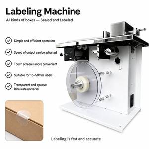 Machine d'étiquetage d'angle 35-90 pièces/min, scelleuse d'étiquettes à angle droit haute vitesse pour emballage anti-effraction, scelleuse d'angle pour boîtes en carton - Product Image 4