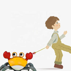 गर्म बिक्री आउटडोर ग्रीष्मकालीन पुल चलना बच्चों के लिए प्लास्टिक क्रैब स्नान खिलौना - Product Image 5