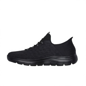 Zapatos Deportivos Negros de Punto, Estilo Slip-On, con Punta Redonda y Suela de Goma para Viajes Diarios - Product Image 3