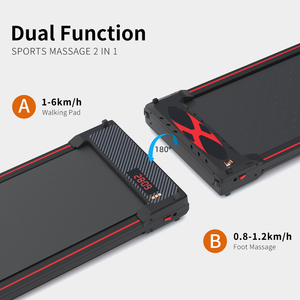 Tapis de course électrique intelligent 2026 silencieux, portable, inclinaison automatique, acier, 1-6 km/h, télécommande, LED, fitness à domicile, 100 kg - Product Image 3