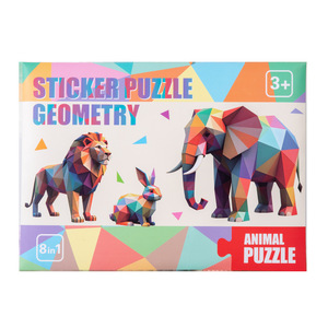 Puzzle di Animali Fai-da-Te, Gioco Educativo con Adesivi, Impermeabili e Perforati per Facile Strappo, Adesivi Riutilizzabili per Migliorare le Abilità Manuali - Product Image 5