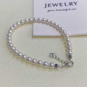 Zhuji Natural Freshwater Pearl <b>Bracelet</b> for Women 4mm <b>Baby</b> Pearl with S925 <b>Silver</b> Buckle Hot Selling Boutique <b>Bracelet</b> - Product Image 2