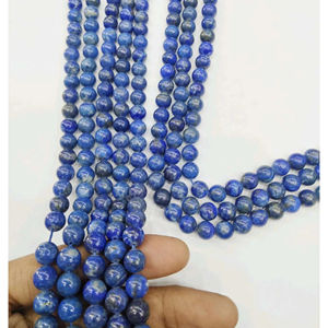 Cuentas de Piedra Preciosa de Lapislázuli Natural – Piedras Sueltas para Joyería, Ágata Mirani de Rajasthan, Tema Amoroso - Product Image 1