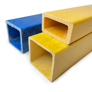 Outdoor Can be Used High Strength FRP Fiberglass Square Hollow Tube Profiles