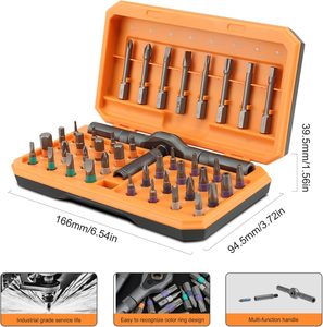 42 Trong <span class=keywords><strong>1</strong></span> Từ Tuốc Nơ Vít Đa Bit Ổ Đĩa Từ Tính Thiết Lập Với Có Thể Tháo Rời Ratchet Xử Lý Xách Tay Nhỏ Gọn Sửa Chữa Công Cụ <span class=keywords><strong>Kit</strong></span> - Product Image 2