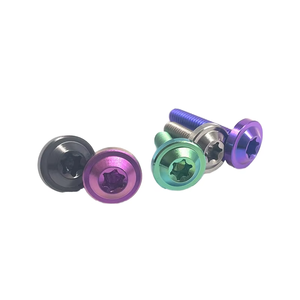 Tùy Chỉnh Gr5 Titan Nút Đầu Titan Cầu Vồng Vít M3 M6 M8 Ốc Vít <span class=keywords><strong>Anodized</strong></span> Nhôm Bu Lông Cho Xe Máy Sửa Đổi - Product Image 1