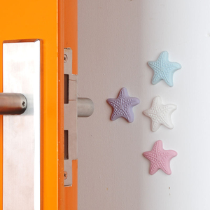 New rubber star self-adhesive wall protection door handle buffer protection plug bumper pad