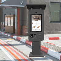 Restaurant en plein air Nourriture Café bar Commande libre-service Paiement Kiosque Terminal Tv en plein air Étanche Drive Thru Kiosk Machine
