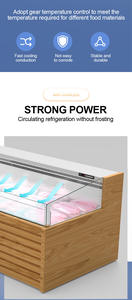 Réfrigérateur commercial à affichage ouvert pour viande et fruits de mer Comptoir réfrigéré à refroidissement par air pour supermarchés et boucheries - Product Image 3