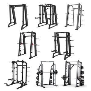 Machine d'entraînement professionnelle Smith avec barre réglable pour la musculation, le gain musculaire et la préparation aux compétitions - Product Image 4