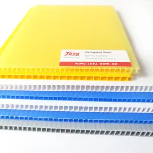 Hollow Fluted Corrugated PP Sheet Board Multi Color Corrugated Plastic Sheet