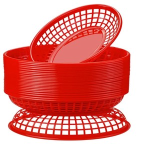 4 packs de paniers de restauration rapide en <span class=keywords><strong>plastique</strong></span> pour hot-dogs et poulet. - Product Image 3