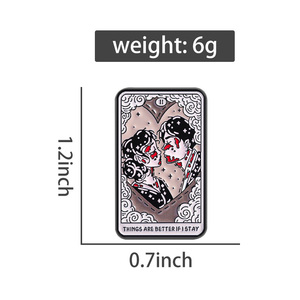 LAS COSAS SON MEJOR si ME QUEDO Broche Esmalte Pins Cubierta de American Punk Band Álbum de música Broches Insignia de solapa Accesorios de joyería - Product Image 6