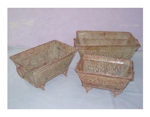 Raboteuse de jardin en métal peint, 1 pièce, décor de jardin, en fer, design tendance, luxe léger - Product Image 3