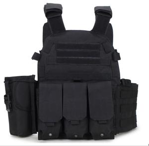TV44 Multi Purpose Outdoor Duty Jungle Tactical Vest <b>Navy</b> Style Body Protection Vest Black - Product Image 2