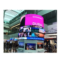 Shenzhen Technologie LED flexible Säule gebogen Display Zylinder flexible programmier bare LED Soft Panel Säule LED-Anzeige