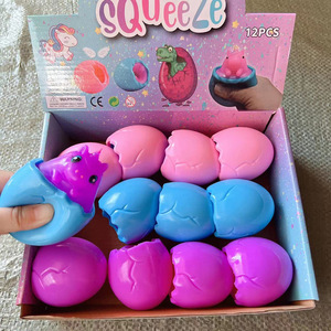 Juguete de unicornio Jincan, taza de huevo de Pascua, juguete antiestrés de TPR, bola blanda para aliviar el estrés y la descompresión - Product Image 3