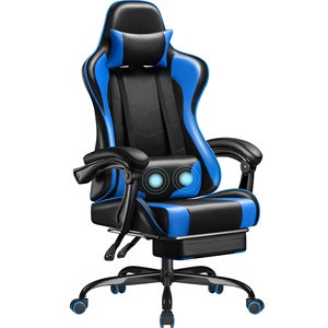 Prix d'usine Chaise de jeu pour ordinateur PC Chaise de jeu de course de massage Silla Gamer en cuir PU avec repose-pieds - Product Image 3