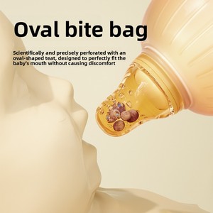 Nouveau design d'alimentateur en silicone de qualité alimentaire avec support de sucette et poignée, sans BPA, certifié EN14350 pour bébés de 0 à 12 mois, idéal pour la dentition - Product Image 3