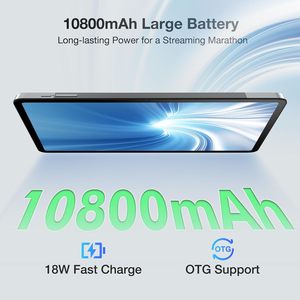 Doogee T20 Ultra Máy Tính Bảng 12 Inch 32GB + 256 Rom 2Tb TF 10800MAh G99 octa-Core <span class=keywords><strong>Android</strong></span> 13 Chơi Game 2.4K 16MP Máy Ảnh 4 H - Product Image 3