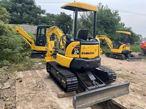 ญี่ปุ่นทํารถขุดขนาดเล็กมือสอง PC35MR 3.5ton รถขุด รถขุดขนาดเล็กราคาถูก - Product Image 3