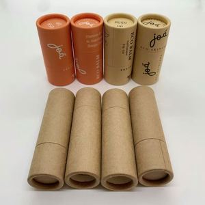 Eco Friendly Biodegradable Recycled Round Cosmetic Perfume <b>Packaging</b> Paper Push up Kraft Paper <b>Tube</b> - Product Image 3