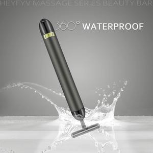 Barra de belleza en forma de T de oro de 24K, masajeador de vibración de mano para cuerpo, cuello, ojos, Estiramiento facial, dirigido a las manos - Product Image 2