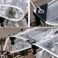 Bâche de Pergola Extérieure en Vinyle Transparent Robuste, Bâche PVC Transparente, Housse Imperméable pour Plantes Succulentes, Toile Anti-Pluie