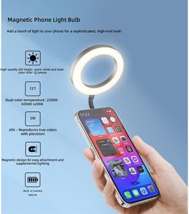 Luz LED Magnética Recargable Plegable M15 para Selfies, Maquillaje, Lectura, Teléfono Móvil, 64 SMD, 2500-6000K, Estudio - Product Image 3