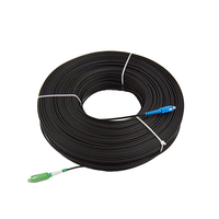 Kabel penghubung kabel, pra-konektor luar ruangan G657A1 100M 150M 200M SC APC UPC konektor serat optik Drop