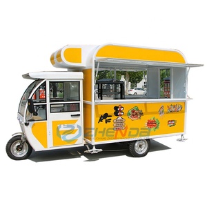 Vente directe usine : Véhicules de restauration à trois roues personnalisables de haute qualité, électriques et conduisibles, pour café, hot-dogs et maïs. - Product Image 4