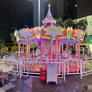 16 Asientos Venta Parque infantil Niños y adultos Paseo Niños Carrusel de caballos al aire libre para Parque de Atracciones - Product Image 3