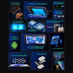 Meilleures ventes Prix de gros <span class=keywords><strong>Blackview</strong></span> BV6200 Pro 6 Go + 128 Go Étanche 6,56 pouces Android 13 4G NFC Téléphone mobile <span class=keywords><strong>Blackview</strong></span> - Product Image 3