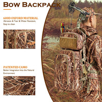 Piaoyu Étui de transport pour arc composé à dégagement rapide, étanche, antivol, style japonais, avec cadre externe, 36-56L, en microfibre, pour la chasse