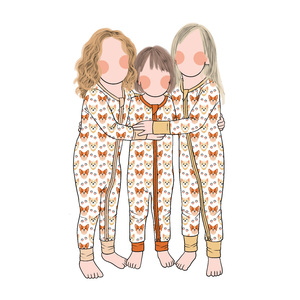 공장 핫세일 귀여운 만화 곰 프린트 아기 우주복 YKK 지퍼 우유 단백질 섬유 원단 부드럽고 편안한 신생아용 - Product Image 2