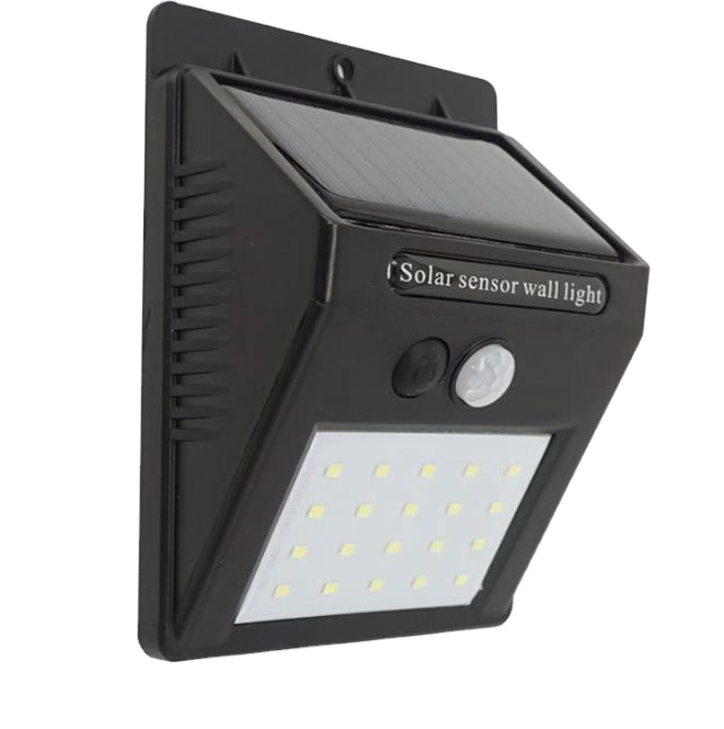 Лидер продаж, Солнечный перезаряжаемый датчик тела, настенный светильник, уличное декоративное освещение, водонепроницаемый датчик движения, светодиодный садовый свет
