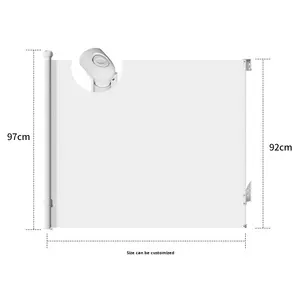 Barrière <span class=keywords><strong>de</strong></span> sécurité rétractable automatique pour animaux <span class=keywords><strong>de</strong></span> compagnie, pour <span class=keywords><strong>escalier</strong></span> intérieur, allée, isolation, filet <span class=keywords><strong>de</strong></span> sécurité non perforé pour chambre à coucher, salon - Product Image 6