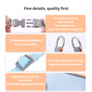 FishPrincess rompi anjing nyaman cantik Fashion baru rompi anjing nyaman tahan lama bersirkulasi nyaman <span class=keywords><strong>Harness</strong></span> hewan peliharaan - Product Image 2