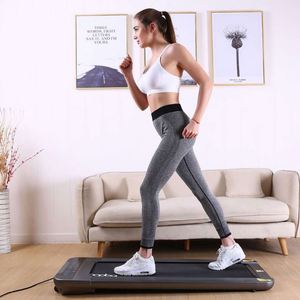 Новый дизайн, электрическая домашняя беговая дорожка с ЖК-экраном, складной ПВХ пластиковый материал, максимальный вес пользователя, 100 кг, тест на пульс - Product Image 4