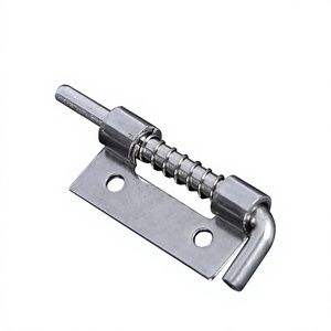 Bisagra de giro oculta para puerta de armario, izquierda/derecha, de hierro, moderna, con acabado galvanizado, ajustable y desmontable, con resorte. - Product Image 1