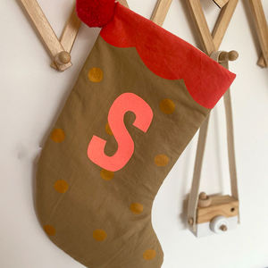 Nouveau Produit Monogrammé <span class=keywords><strong>Spot</strong></span> Imprimé Père Noël Bas de Noël Personnalisé Bas de Noël avec Pompon - Product Image 4