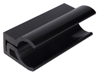 Profilé d'extrusion rigide personnalisé en PVC/UPVC, design moderne et écologique, pour porte de réfrigérateur en verre, fabriqué en usine