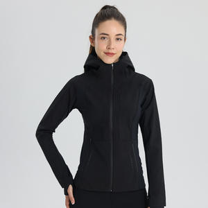 レディースジップアップパーカー 快適なコットンセーター アウトドアアクティブ向け 通気性デザイン - Product Image 3