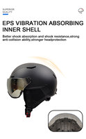 Casque de ski certifié EN1077 personnalisé par OEM d'usine avec des lunettes pour des sports d'hiver adultes casque de snowboard sécurité légère