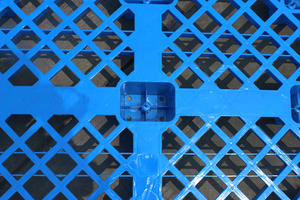 منصة بلاستيكية أوروبية NEXARA منصة ملونة وصديقة للبيئة 1208 بسطح شبكي 1200*800*150 مم تسع عداء للشحن - Product Image 2