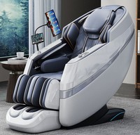 Silla de Masaje C56 de Doble Núcleo 2026, Portátil, de Cuero PU, Grande, de Lujo, 4D, para el Hogar, Masaje Corporal Completo, Movimiento Dual, Riel SL, Gravedad Cero
