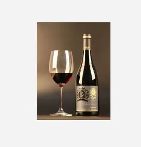 Feuille d'or personnalisé en relief étanche autocollant personnalisé vin rouge liqueur étiquette d'impression de bouteille auto-adhésif