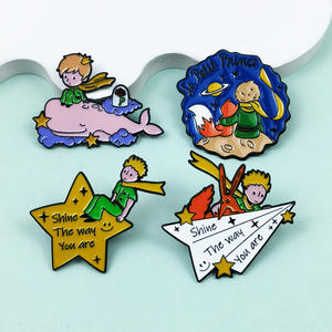 Badge métallique unique <span class=keywords><strong>Le</strong></span> <span class=keywords><strong>Petit</strong></span> <span class=keywords><strong>Prince</strong></span> <span class=keywords><strong>Voyage</strong></span> dans l'espace, broche de dessin animé japonais, accessoire de vêtement pour sac à dos - Product Image 3