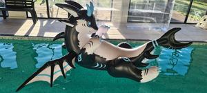 Dragon géant gonflable Ride On Animals Costume pour adulte Piscine Flotteur Dragon Pvc Publicité Jouet Fête Vacances Diy Décorations - Product Image 3